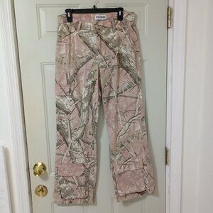 Disclosure Pink Camouflage Cargo Pants Size 9/29 womens Camo Utility Wide Leg